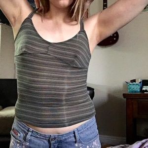 90s/y2k horizontal striped shirt